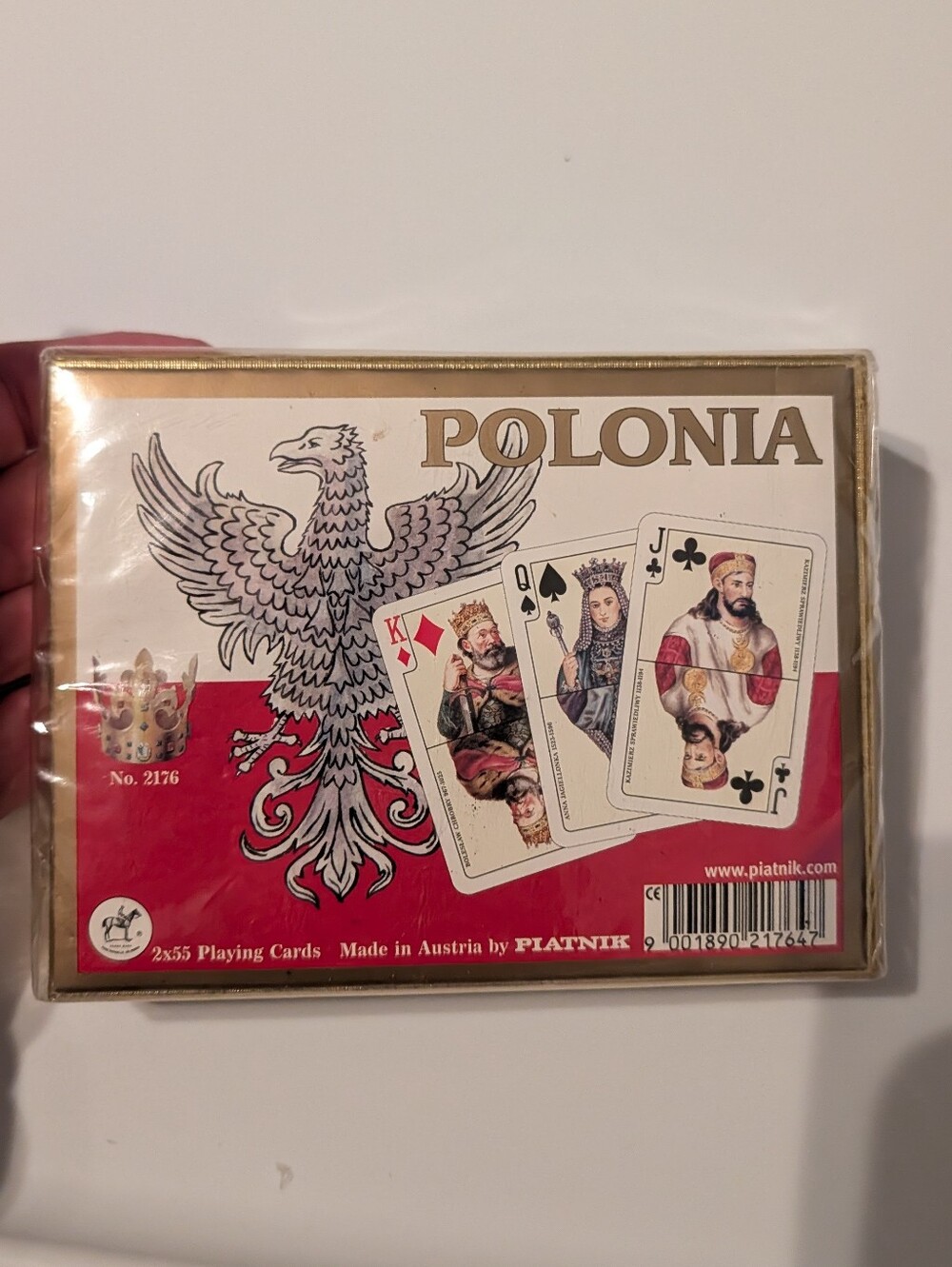 NEW In Box Set Of Polonia Playing Cards By Piatnik 2176